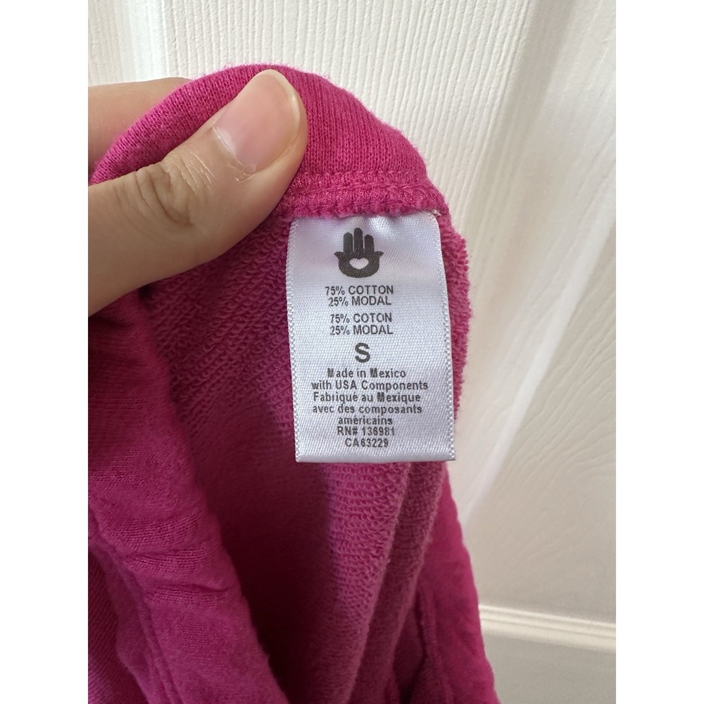 Spiritual Gangster Pink Luna Sweatpants Smiley Face Women's Small - Picture 9 of 9